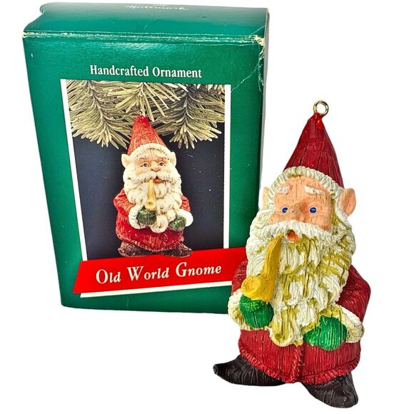 Hallmark Keepsake Ornament Old World Gnome 1989 Christmas Tree Vintage Elf Troll - Picture 1 of 10